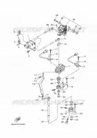 COMMANDE D'ACCELERATEUR pour Yamaha F175XA de 2021