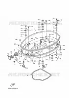 CAPOT INFERIEUR 1 pour Yamaha F175LA de 2021