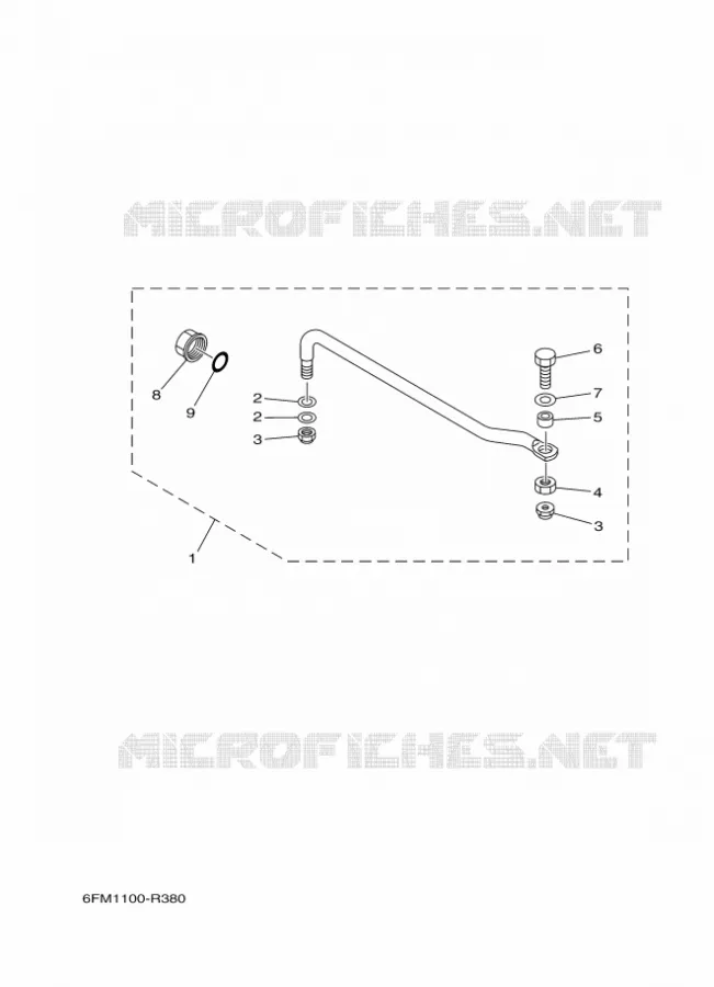 FIXATION DE DIRECTION Yamaha OUTBOARD ENGINES 25hp (18.4kW) 2021 F25  F25GWH