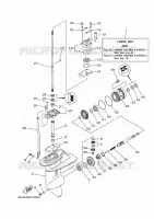 BOITIER D'HELICE ET TRANSMISSION 1 pour Yamaha FT8GMHL de 2021
