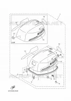CARENAGE SUPERIEUR pour Yamaha FT8GMHL de 2021