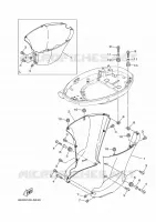 CAPOT INFERIEUR 2 pour Yamaha F150LCA de 2021