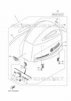 CARENAGE SUPERIEUR pour Yamaha LF150XCA de 2021