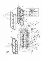 CYLINDRE / CARTER MOTEUR 2 pour Yamaha F175LCA2 de 2021