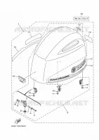 CARENAGE SUPERIEUR pour Yamaha LF175XCA de 2021