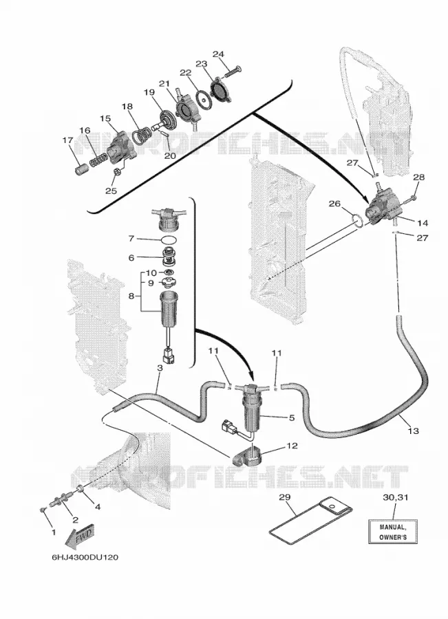 CARBURATEUR Yamaha OUTBOARD ENGINES 80hp (55.2kW) 2021 F80  F80B