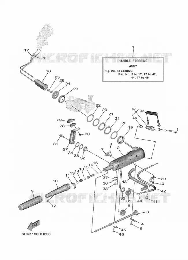 DIRECTION Yamaha OUTBOARD ENGINES 20hp (14.7kW) 2021 F20  F20GMH