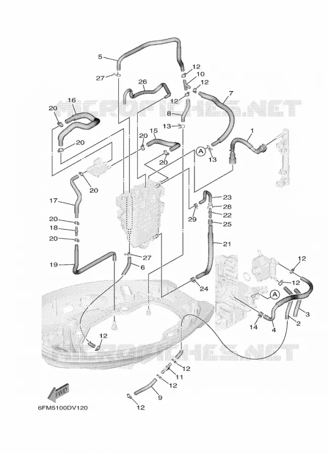 ALIMENTATION CARBURANT 2 Yamaha OUTBOARD ENGINES 20hp (14.7kW) 2021 F20  F20GWH