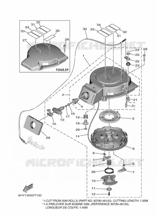 DEMARREUR Yamaha OUTBOARD ENGINES 20hp (14.7kW) 2021 F20  F20GWH