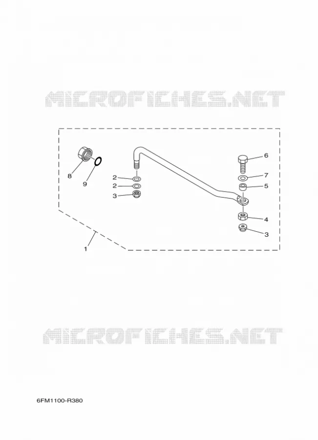 FIXATION DE DIRECTION Yamaha OUTBOARD ENGINES 20hp (14.7kW) 2021 F20  F20GWH