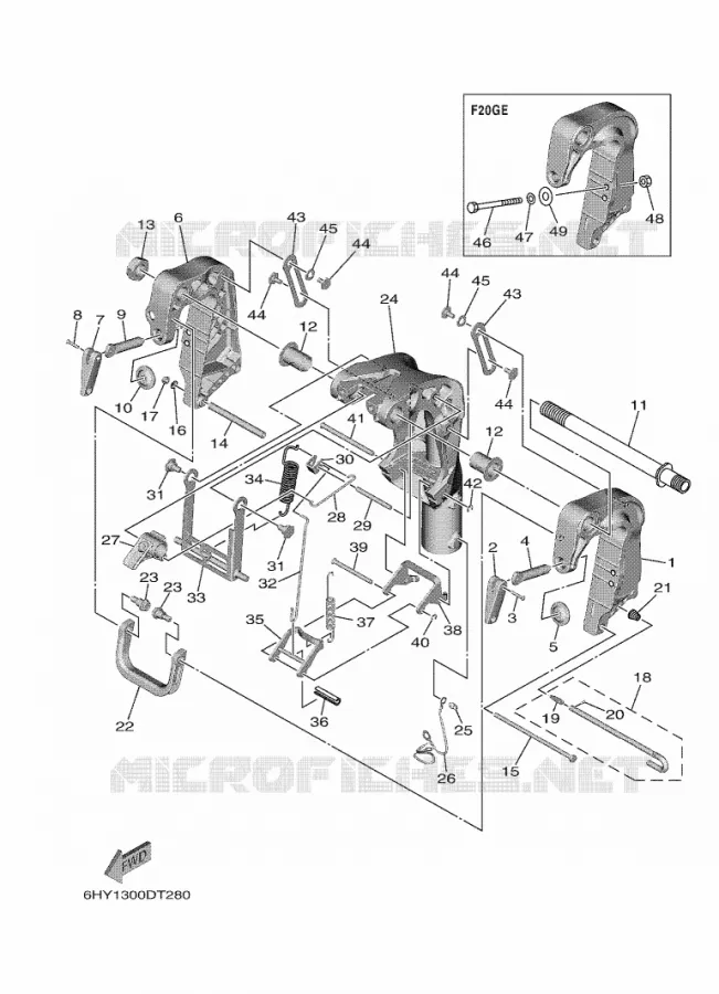 ARAIGNEE Yamaha OUTBOARD ENGINES 20hp (14.7kW) 2021 F20  F20GE