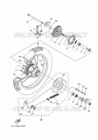 ROUE ARRIERE pour Yamaha DT 125 de 2024