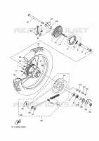 ROUE ARRIERE pour Yamaha DT 125 de 2024