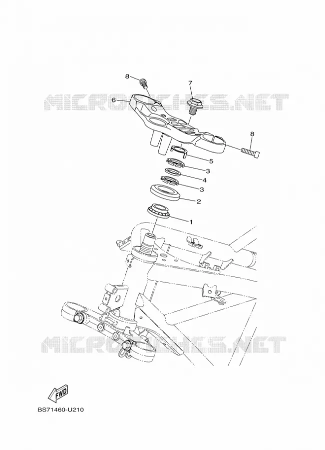DIRECTION Yamaha MOTO 300 2024 R3  YZF320-A