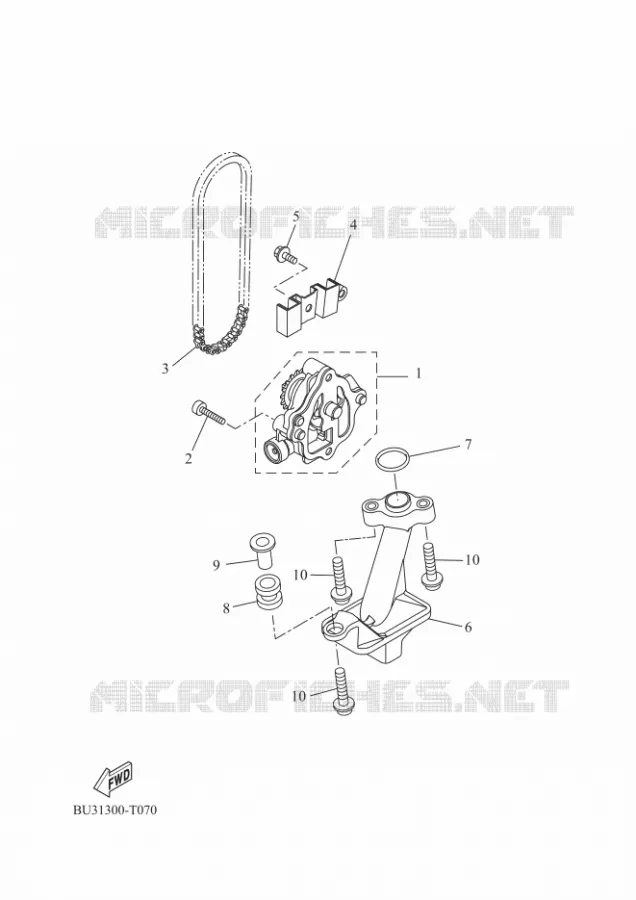 POMPE A HUILE Yamaha MOTO 700 2024 TRACER  MTT690