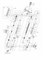 FOURCHE pour Yamaha TRACER 7 de 2024