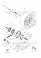 ROUE ARRIERE pour Yamaha TRACER 7 GT de 2024