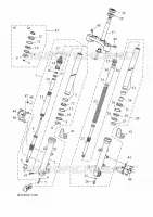 FOURCHE pour Yamaha TRACER 7 GT de 2024