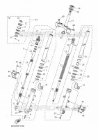 FOURCHE pour Yamaha TRACER 7 GT de 2024