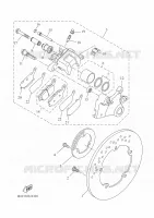 ETRIER DE FREIN ARRIERE pour Yamaha TRACER 7 GT 35KW A2 de 2024