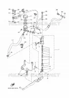 MAITRE CYLINDRE DE FREIN ARRIERE pour Yamaha TRACER 7 GT 35KW A2 de 2024