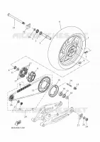 ROUE ARRIERE pour Yamaha TRACER 7 GT 35KW A2 de 2024