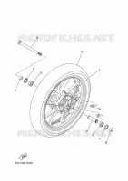 ROUE AVANT pour Yamaha TRACER 7 GT 35KW A2 de 2024