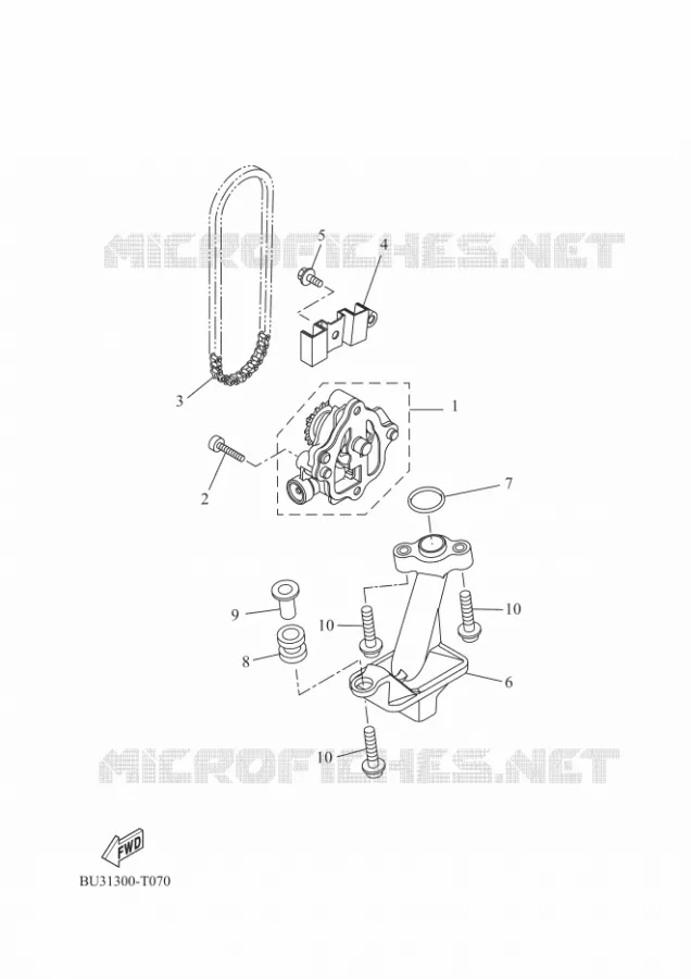 POMPE A HUILE Yamaha MOTO 700 2024 TRACER  MTT690-U