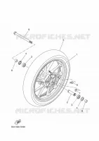 ROUE AVANT pour Yamaha TRACER 7 GT 35KW A2 de 2024