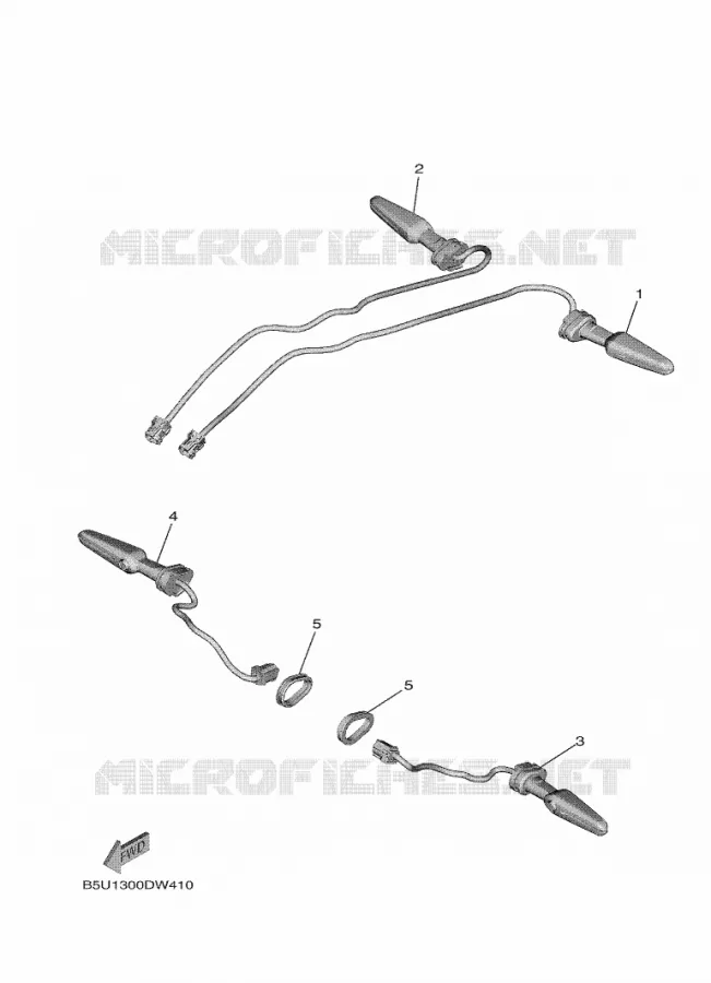 CLIGNOTANT Yamaha MOTO 900 2024 TRACER  MTT890
