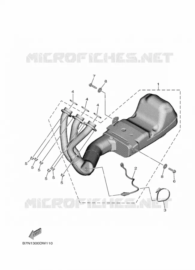 ECHAPPEMENT Yamaha MOTO 900 2024 TRACER  MTT890
