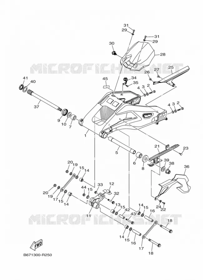 BRAS OSCILLANT  Yamaha MOTO 1000 2024 MT  MTN1000