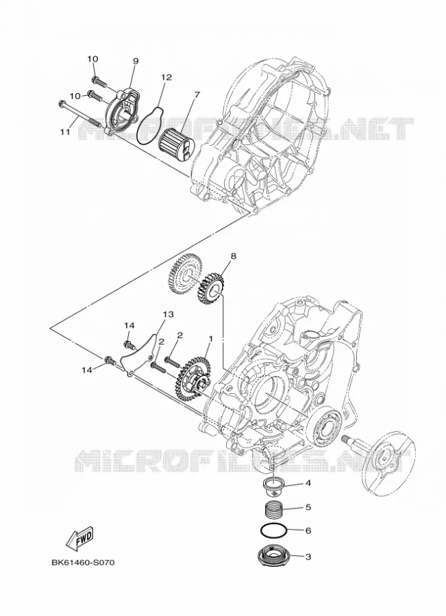 POMPE A HUILE Yamaha MOTO 155 2024 R15  YZF155-A