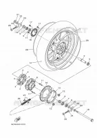 ROUE ARRIERE pour Yamaha R15 de 2024