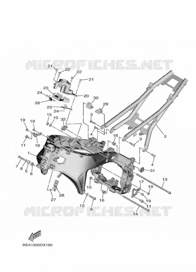 CADRE Yamaha MOTO 900 2024 XSR  MTM890