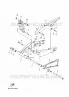 BRAS OSCILLANT / AMORTISSEUR pour Yamaha MT-03 de 2024