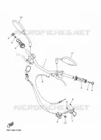 GUIDON ET CABLES pour Yamaha MT-03 de 2024