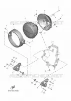 PHARE  pour Yamaha XSR 125 de 2024