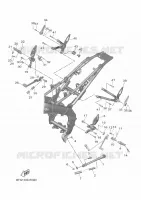 SUPPORT / REPOSE PIEDS pour Yamaha XSR 125 de 2024