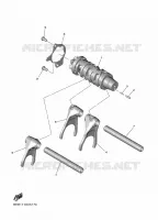 BARILLET DE SELECTION / FOURCHETTE pour Yamaha R7 35KW A2 de 2024