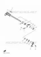 AXE DE SELECTEUR / PEDALE pour Yamaha R7 35KW A2 de 2024