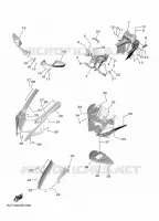 CARENAGE 1 pour Yamaha R7 35KW A2 de 2024