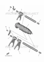 BARILLET DE SELECTION / FOURCHETTES pour Yamaha XSR 900 GP de 2024