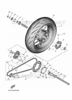ROUE ARRIERE pour Yamaha XSR 900 GP de 2024