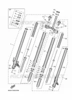 FOURCHE pour Yamaha XSR 900 GP de 2024