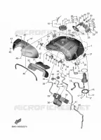 RESERVOIR A ESSENCE pour Yamaha XSR 900 GP de 2024