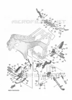 SUPPORT / REPOSE PIEDS pour Yamaha XSR 900 GP de 2024