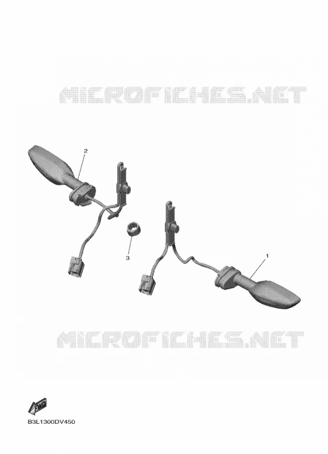 CLIGNOTANT Yamaha MOTO 1000 2024 R1  YZF1000