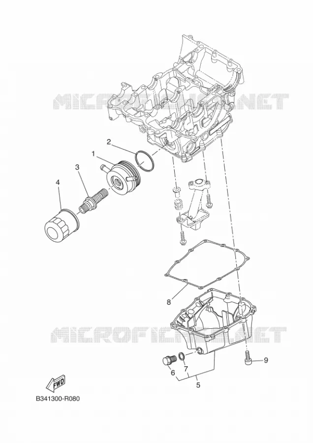 FILTRE A HUILE Yamaha MOTO 700 2024 TENERE  XTZ690