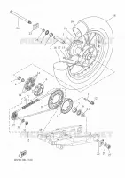 ROUE ARRIERE pour Yamaha TENERE 700 35KW A2 de 2024
